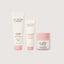 Three skincare products from The Jojoba Company on a white background